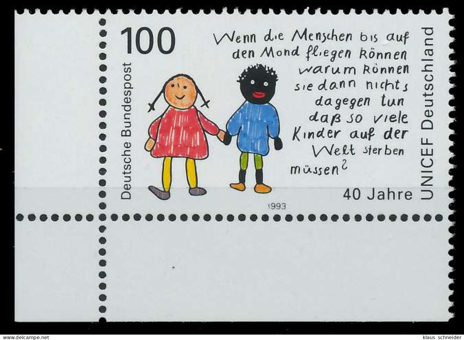 BRD 1993 Nr 1682 Postfrisch ECKE-ULI X8636C2 - Ungebraucht