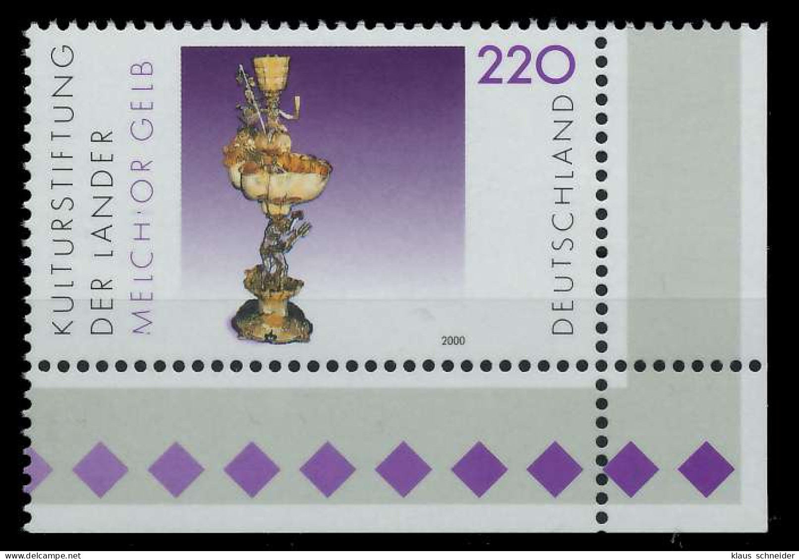 BRD 2000 Nr 2108 Postfrisch ECKE-URE X86D402 - Unused Stamps