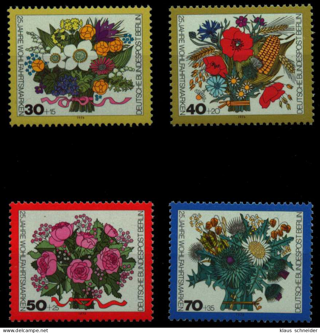 BERLIN 1974 Nr 473-476 Postfrisch S8013E6 - Unused Stamps
