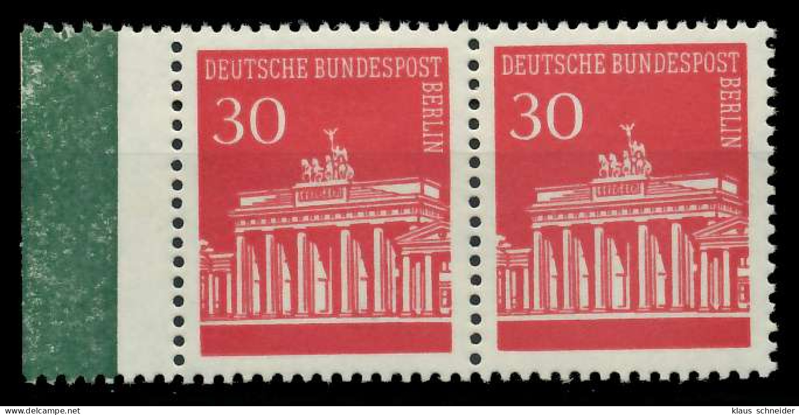 BERLIN DS BRAND. TOR Nr 288 Postfrisch WAAGR PAAR SRA X8ED646 - Unused Stamps