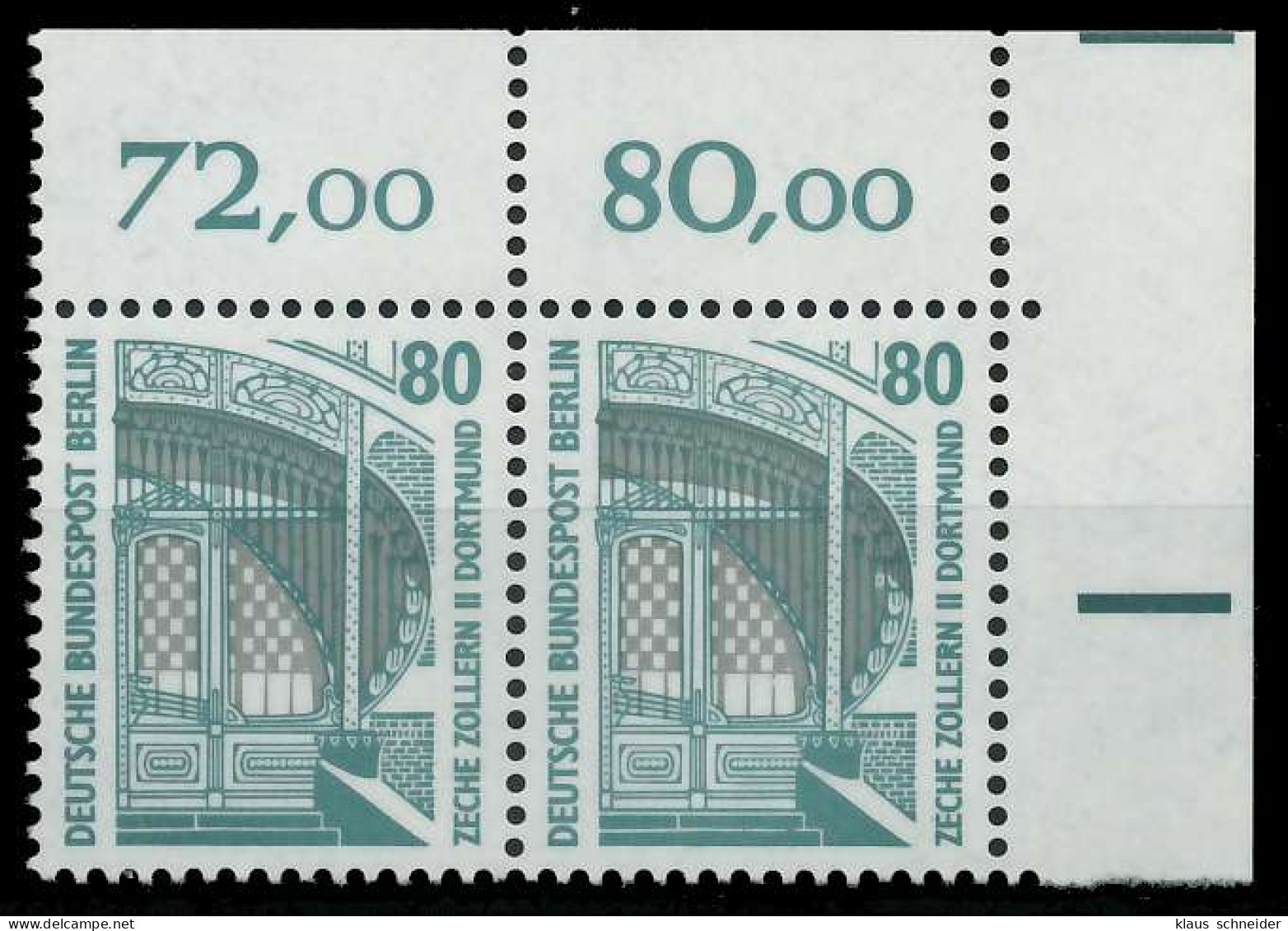 BERLIN DS SEHENSWÜRDIGKEITEN Nr 796 Postfrisch WAAGR PA X8ED782 - Unused Stamps