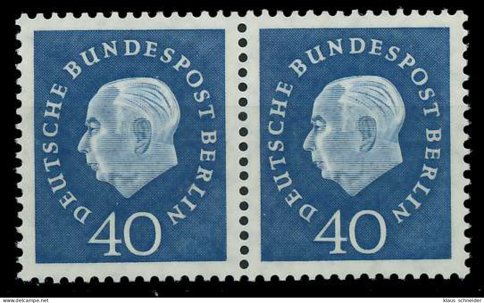 BERLIN DS HEUSS 3 Nr 185 Postfrisch WAAGR PAAR X8F15FA - Ungebraucht