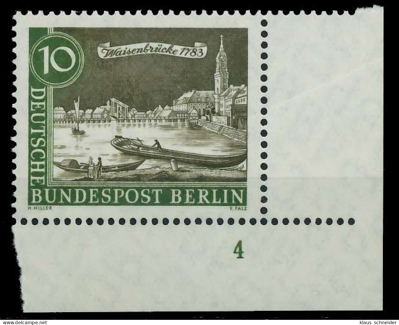 BERLIN 1962 Nr 219 Postfrisch FORMNUMMER 4 X8F91B2 - Ongebruikt