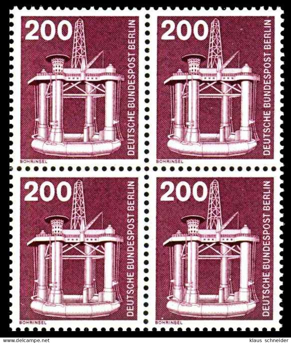 BERLIN DS INDUSTRIE U. TECHNIK Nr 506 Postfrisch VIERER S9528E2 - Unused Stamps