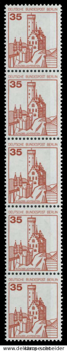 BERLIN DS BURGEN U. SCHLÖSSER Nr 673R Postfrisch 5ER ST X90F1A6 - Unused Stamps