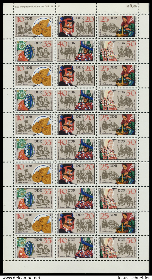 DDR 1982 6ER BLOCK Nr 2716-2721 Postfrisch SA9C79E - Andere & Zonder Classificatie