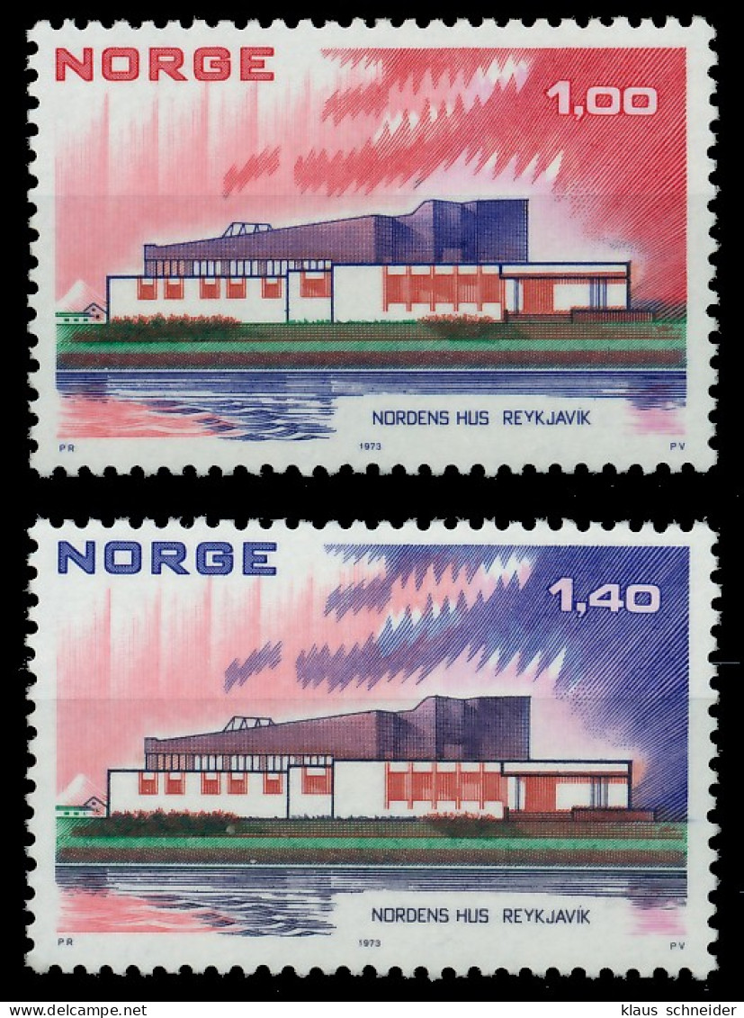 NORWEGEN 1973 Nr 662-663 Postfrisch SB04406 - Neufs