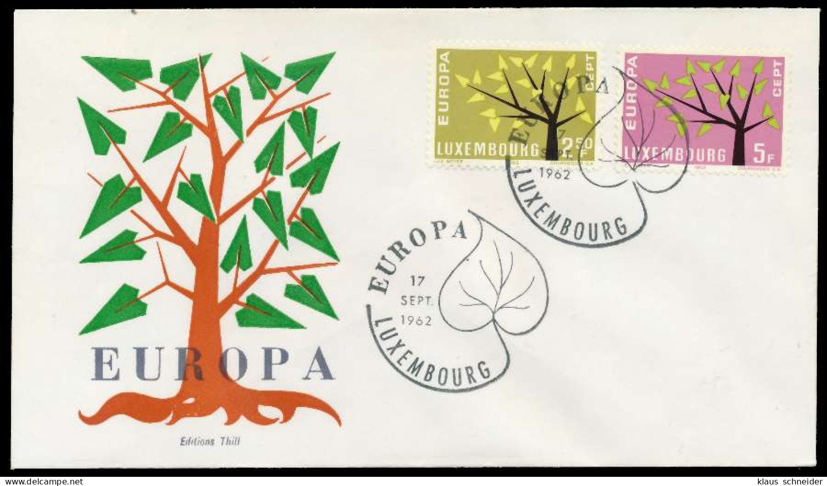 LUXEMBURG 1962 Nr 657-658 BRIEF FDC X08957E - Covers & Documents