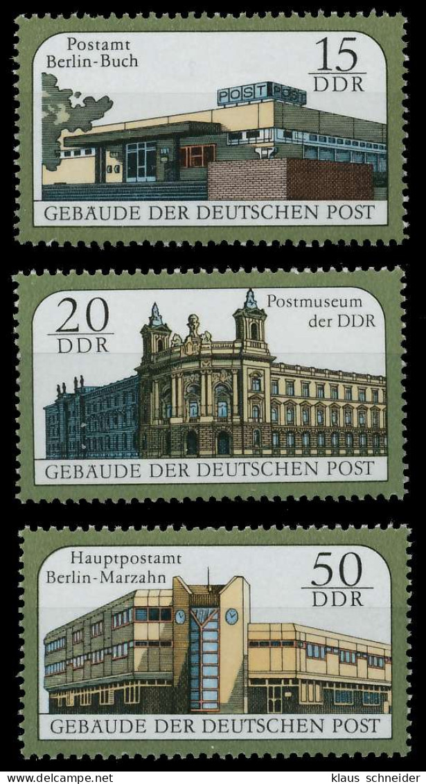 DDR 1988 Nr 3145-3147 Postfrisch SB70086 - Ungebraucht