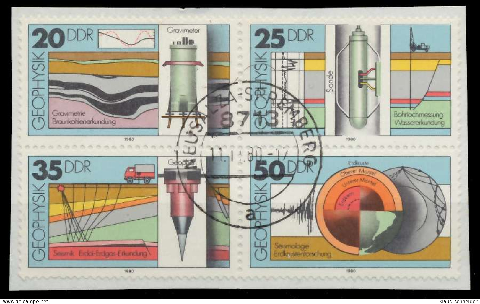 DDR ZUSAMMENDRUCK Nr 2557VB Gestempelt VIERERBLOCK Briefstück X15857A - Zusammendrucke
