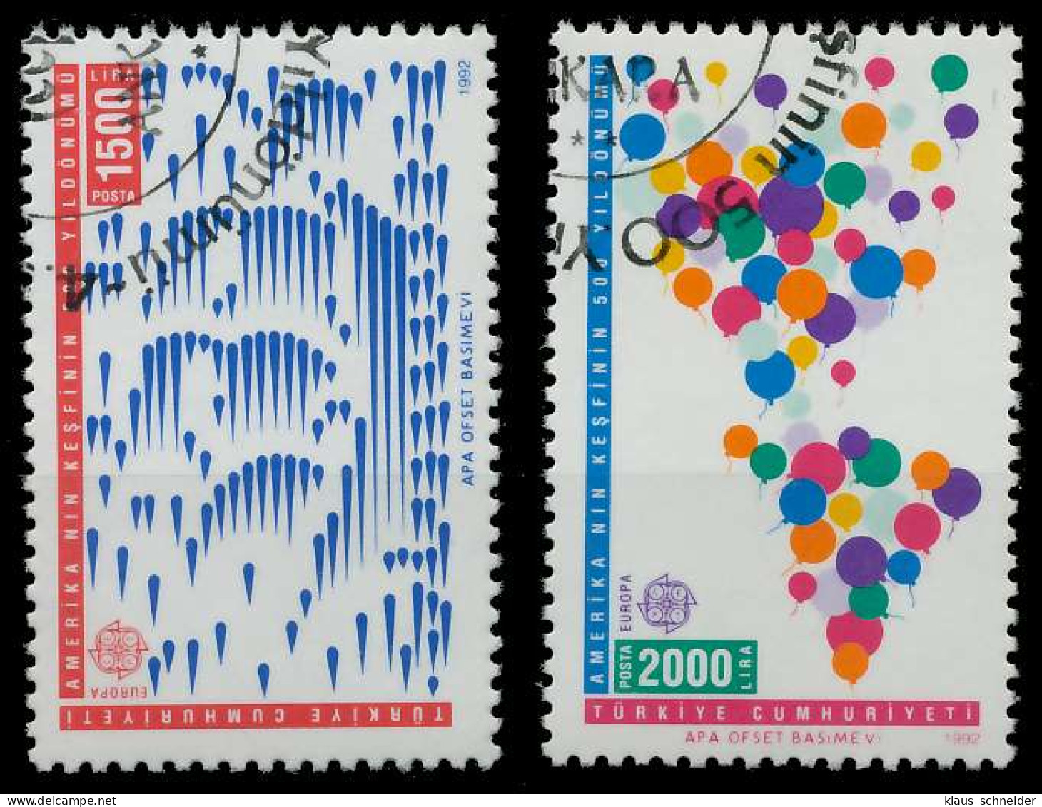 TÜRKEI 1992 Nr 2947-2948 Gestempelt X5DABFA - Used Stamps