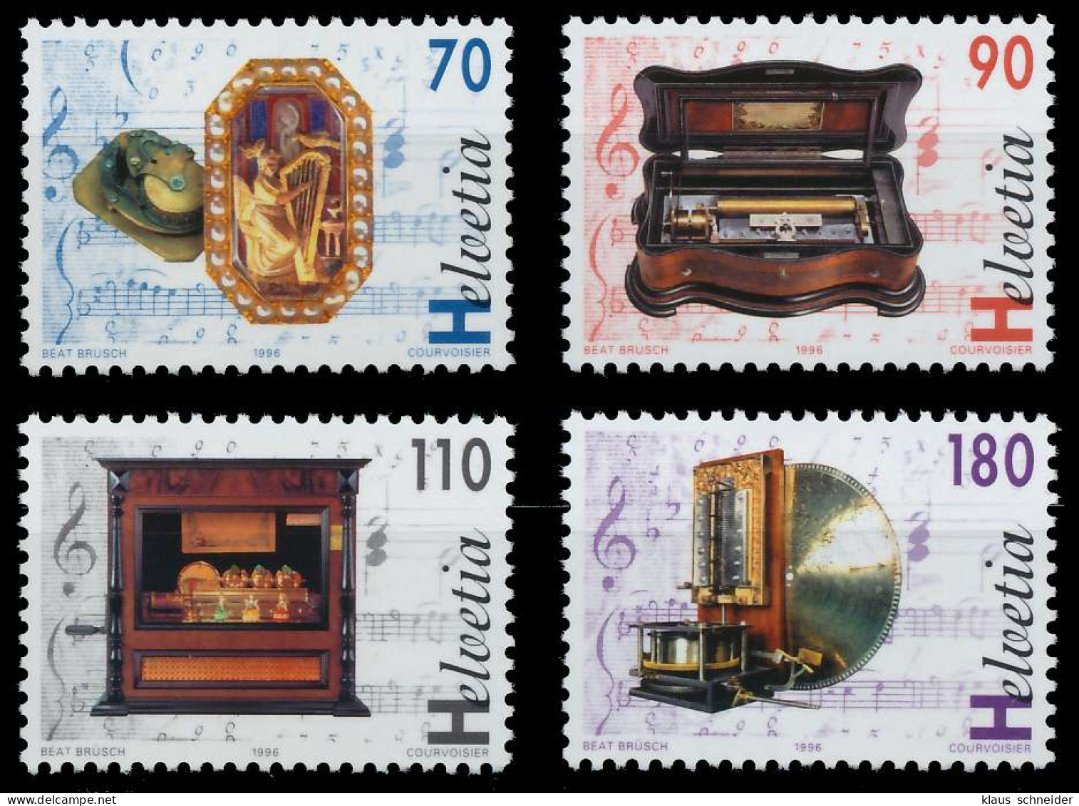 SCHWEIZ 1996 Nr 1585-1588 Postfrisch S2A5EB6 - Unused Stamps