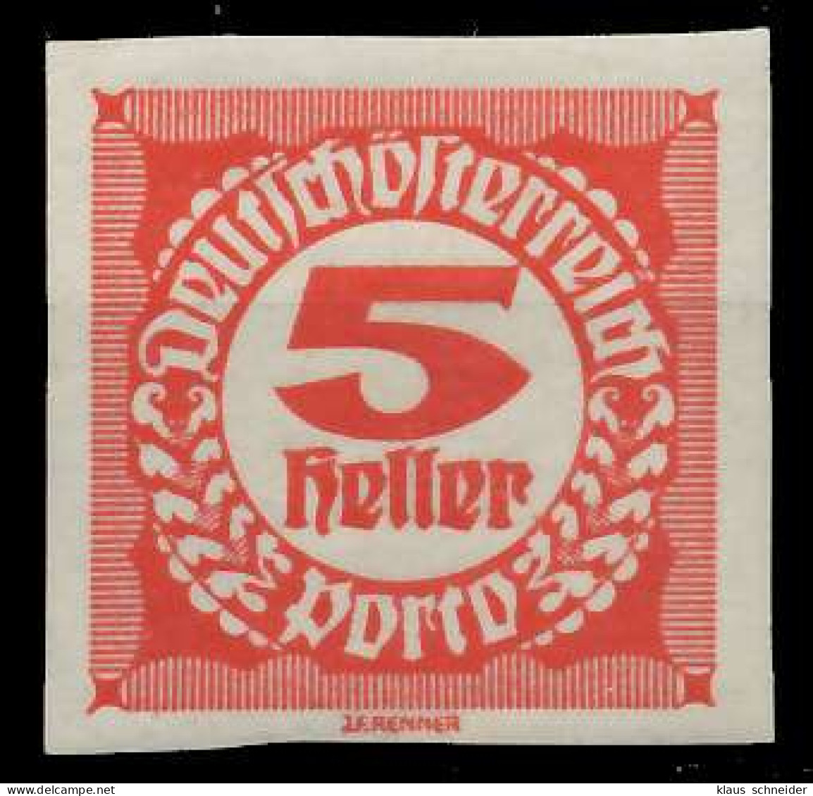 ÖSTERREICH PORTOMARKEN 1920 21 Nr 93 Postfrisch X74299A - Segnatasse