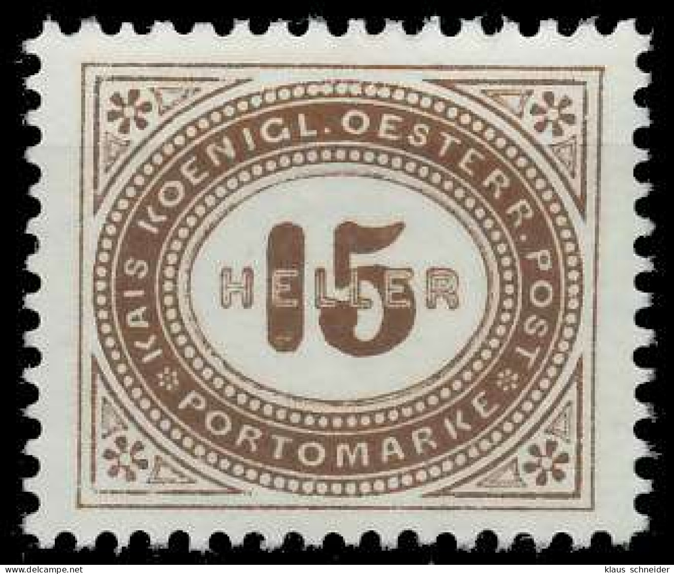 ÖSTERREICH PORTOMARKEN 1900 Nr 30A Postfrisch X7429E6 - Portomarken