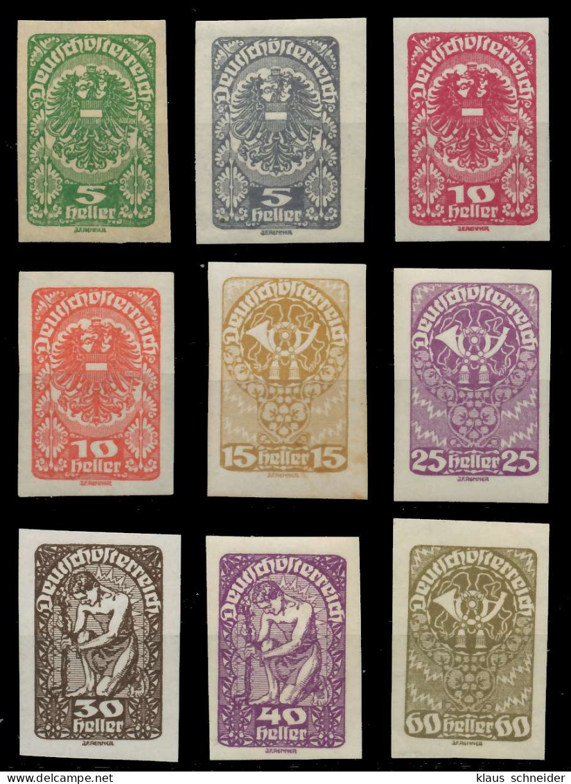 ÖSTERREICH 1919 Nr 275-283 Postfrisch X742D06 - Unused Stamps