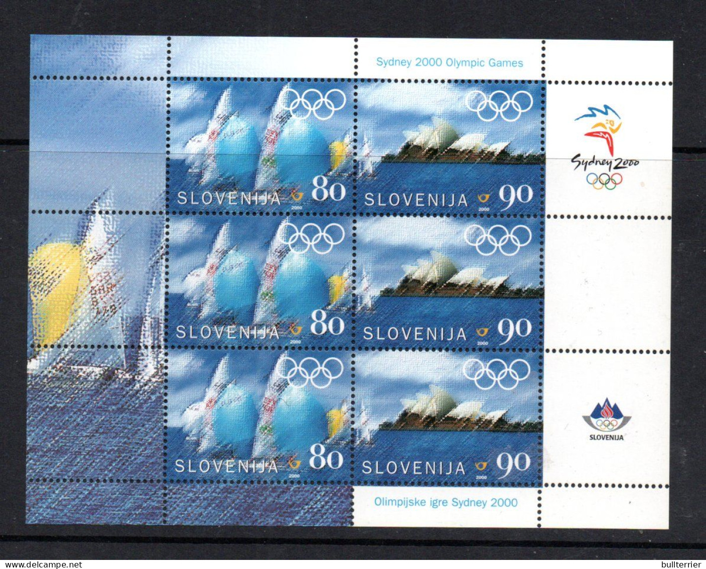 OLYMPICS - Slovenia - 2000 - Sydney Olympics Sheetlet Of 6  MNH, Sg £12.90 - Verano 2000: Sydney