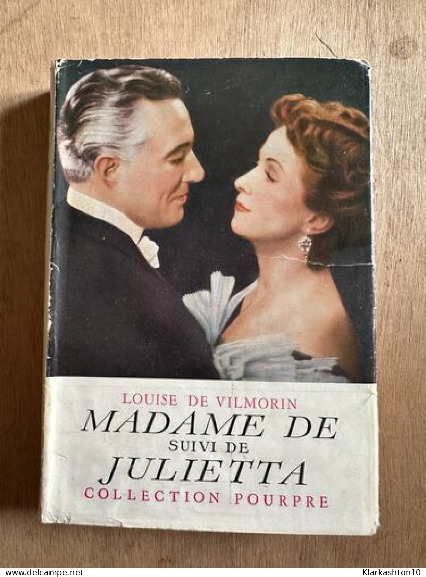 Madame De Suivi De "Julietta" - Andere & Zonder Classificatie