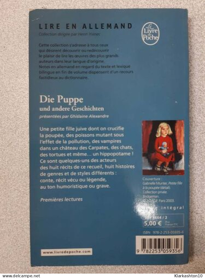 Die Puppe Und Andere Geschichten - Sonstige & Ohne Zuordnung