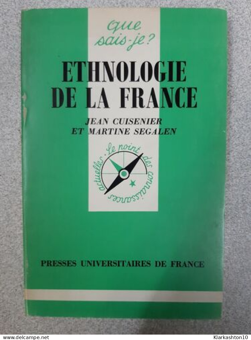 Ethnologie De La France - Autres & Non Classés