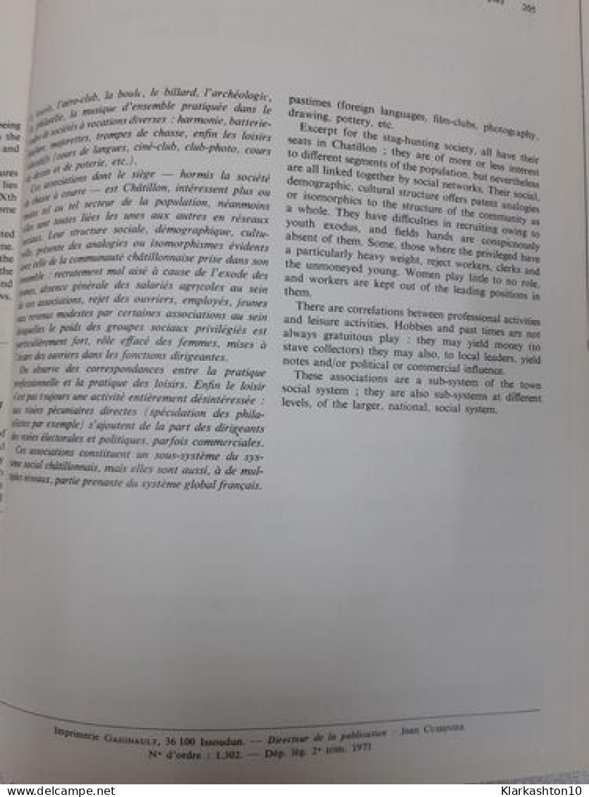 Ethnologie Française Tome 2 - Sonstige & Ohne Zuordnung