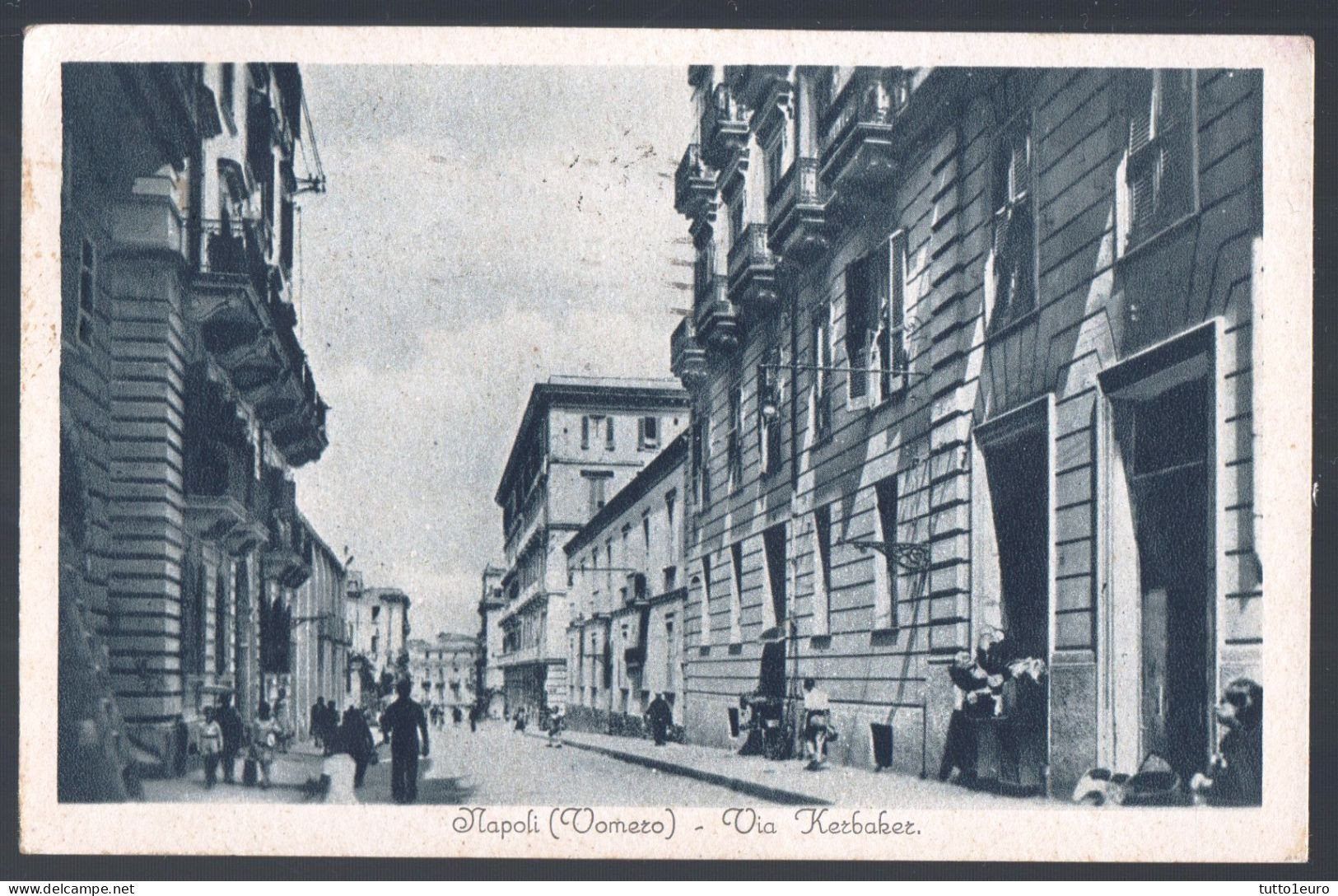 NAPOLI - 1933 - VOMERO - VIA KERBAKER - FRANCOBOLLO COMMEMORATIVO. - Napoli (Naples)