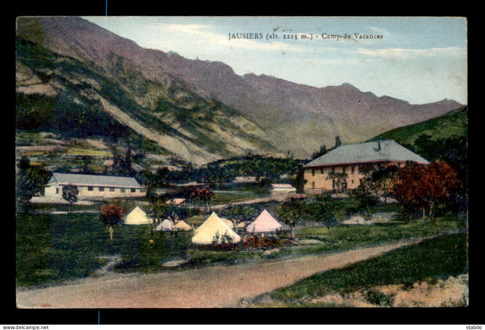 04 - JAUSIERS - CAMP DE VACANCES - CARTE COLORISEE - Autres & Non Classés