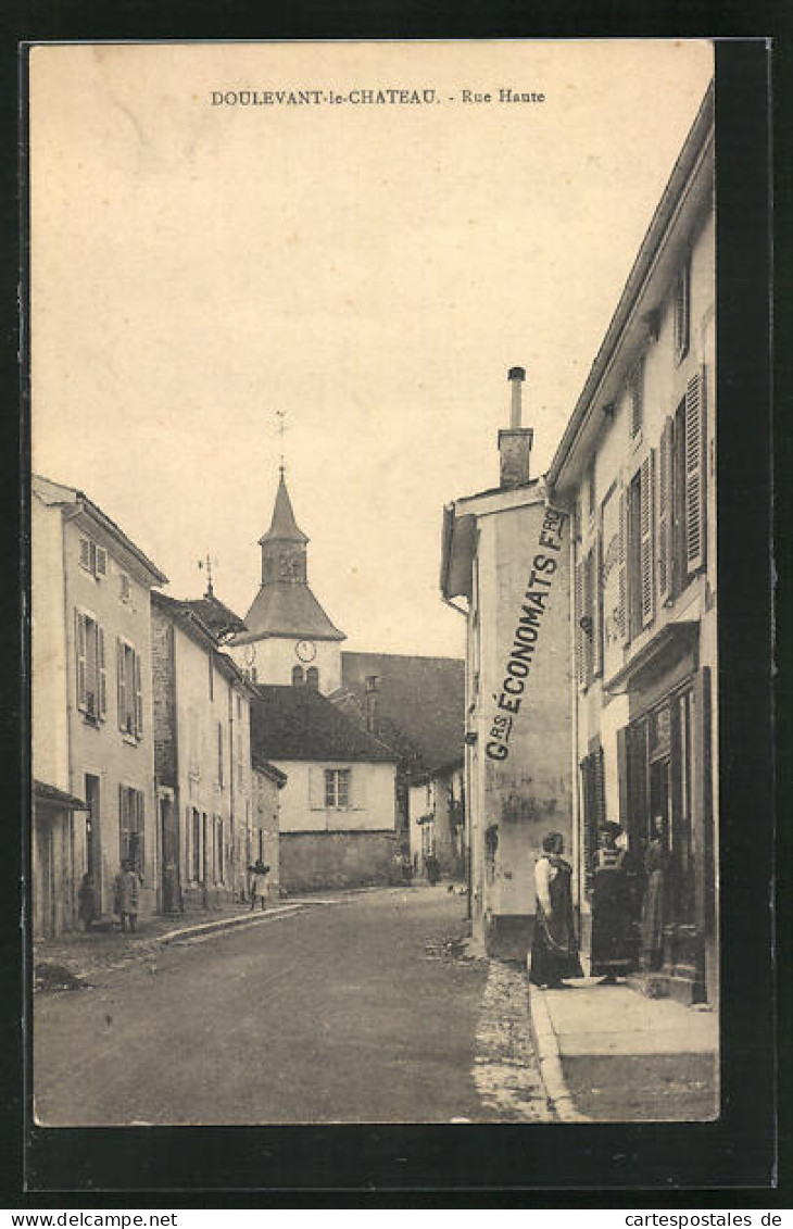CPA Doulevant-le-Chateau, Rue Haute  - Other & Unclassified