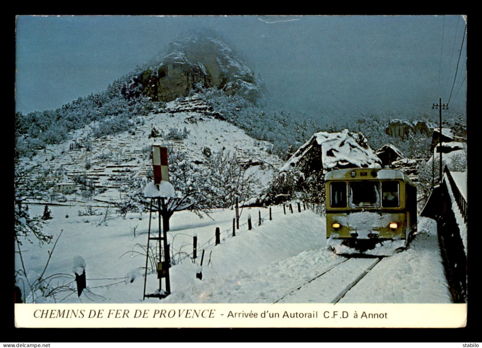 04 - ANNOT - ARRIVEE D'UN AUTORAIL C.F.D. - Autres & Non Classés