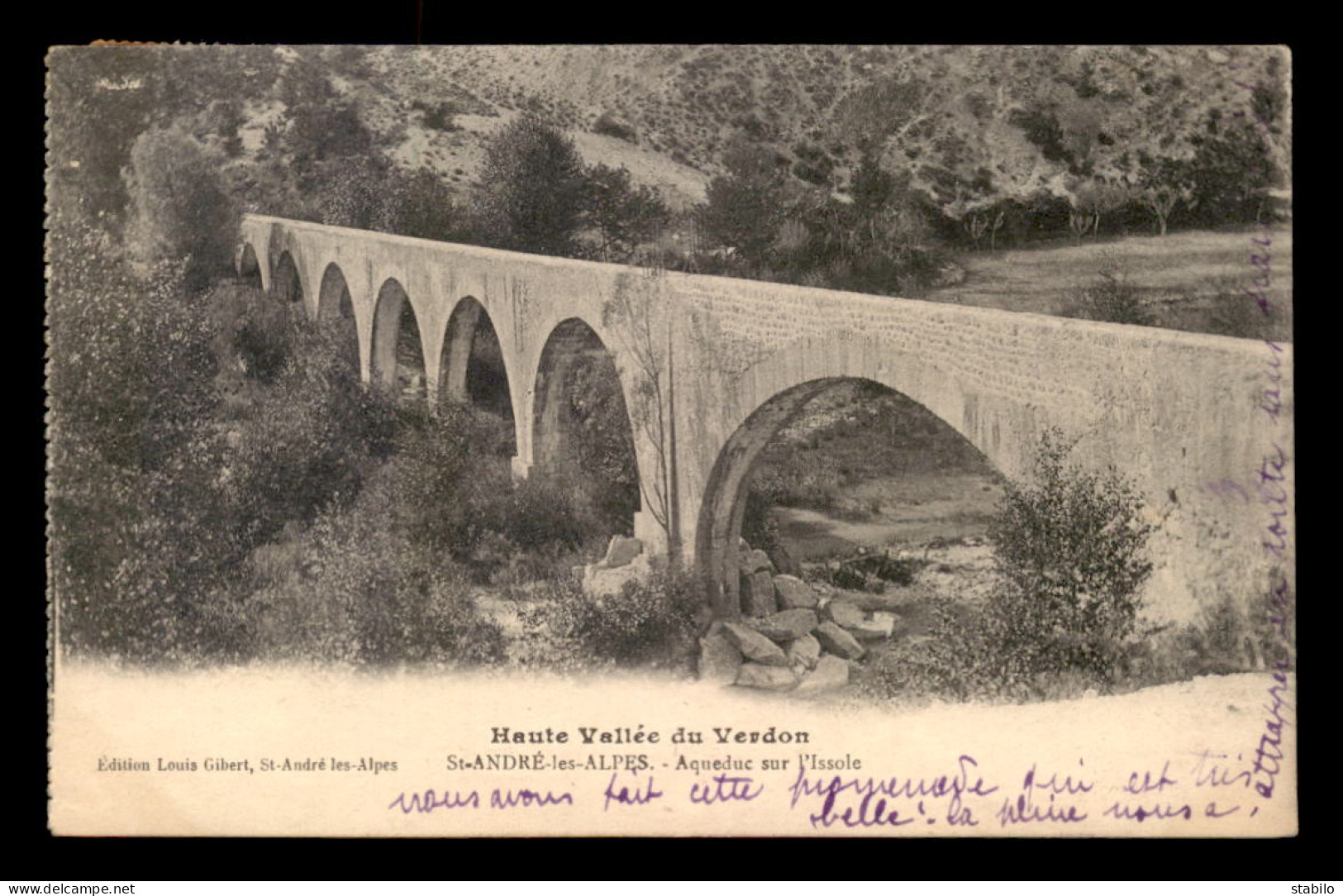 04 - ST-ANDRE-LES-ALPES - AQUEDUC SUR L'ISSOLE - Altri & Non Classificati