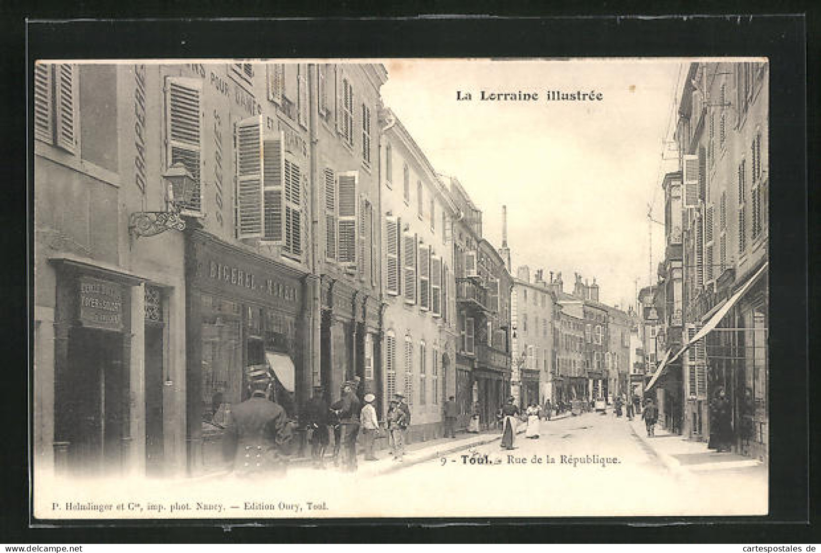 CPA Toul, Rue De La République, Vue De La Rue  - Toul