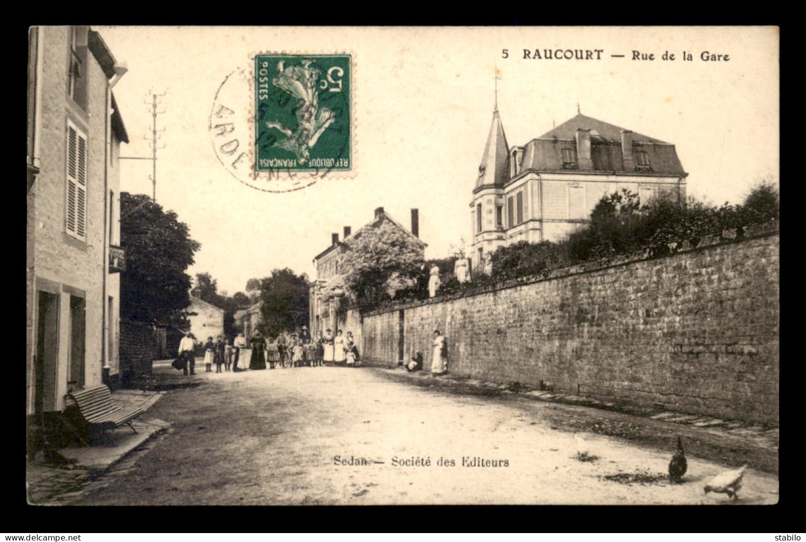 08 - RAUCOURT - RUE DE LA GARE - Sonstige & Ohne Zuordnung