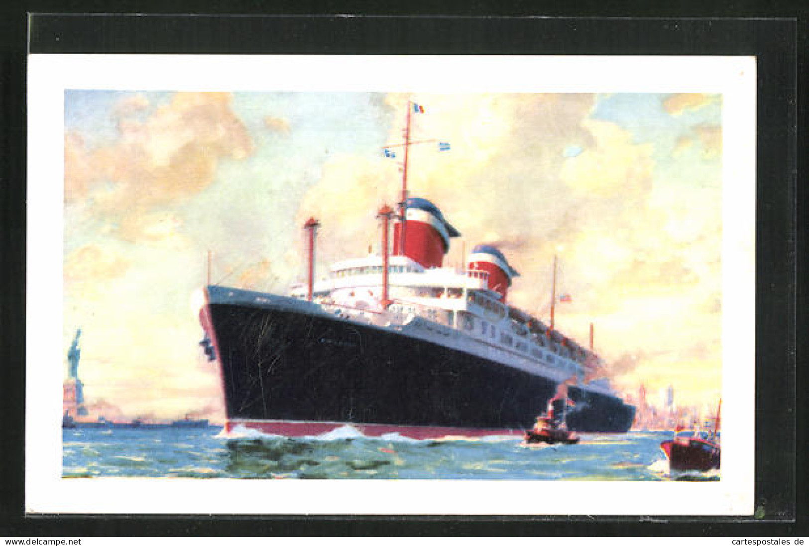 AK New York, Passagierschiff S.S. America  - Steamers