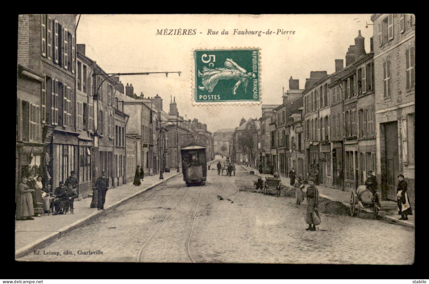 08 - CHARLEVILLE-MEZIERES - RUE DU FAUBOURG DE PIERRE - Charleville