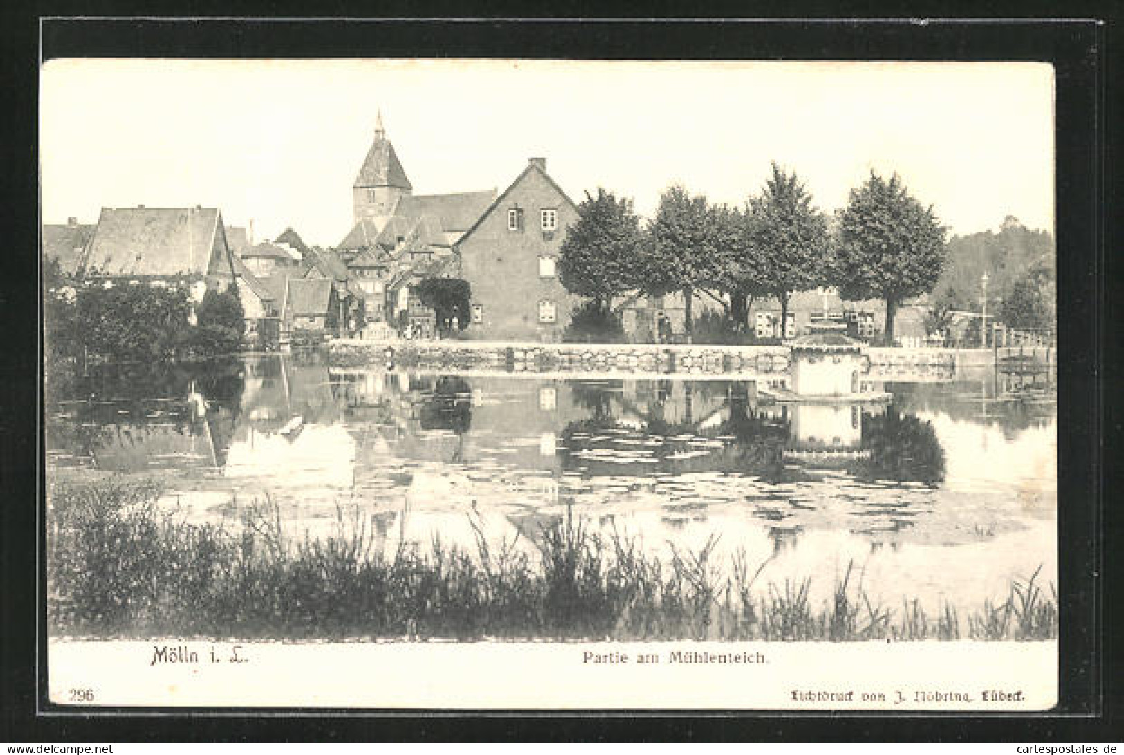 AK Mölln I. Lbg., Partie Am Mühlenteich  - Moelln