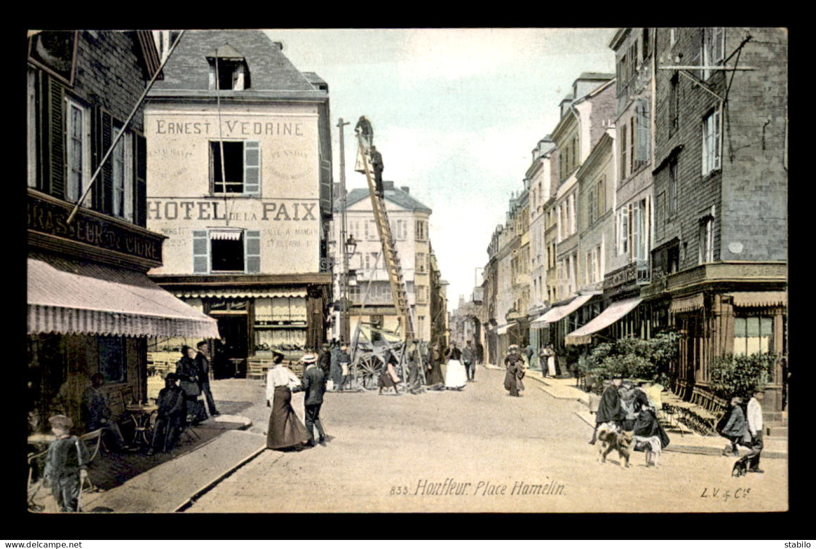 14 - HONFLEUR - PLACE HAMELIN - HOTEL DE LA PAIX - AQUA-PHOTO - Honfleur