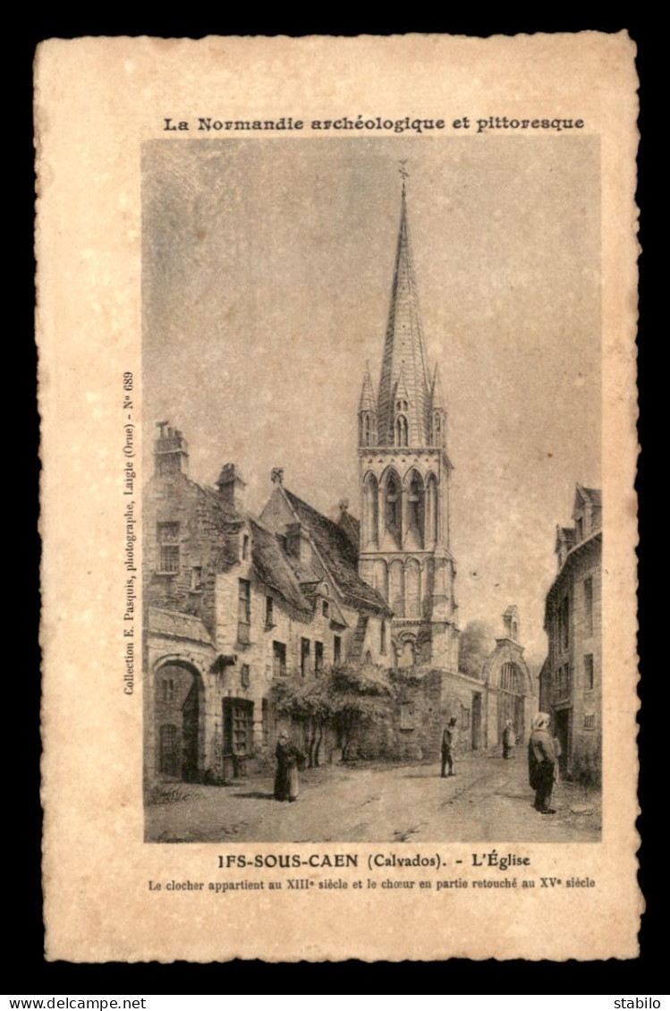 14 - IFS-SOUS-CAEN - GRAVURE - L'EGLISE  - Autres & Non Classés