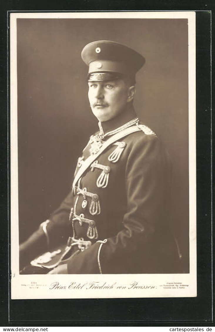 AK Prinz Eitel Friedrich Von Preussen In Uniform  - Königshäuser
