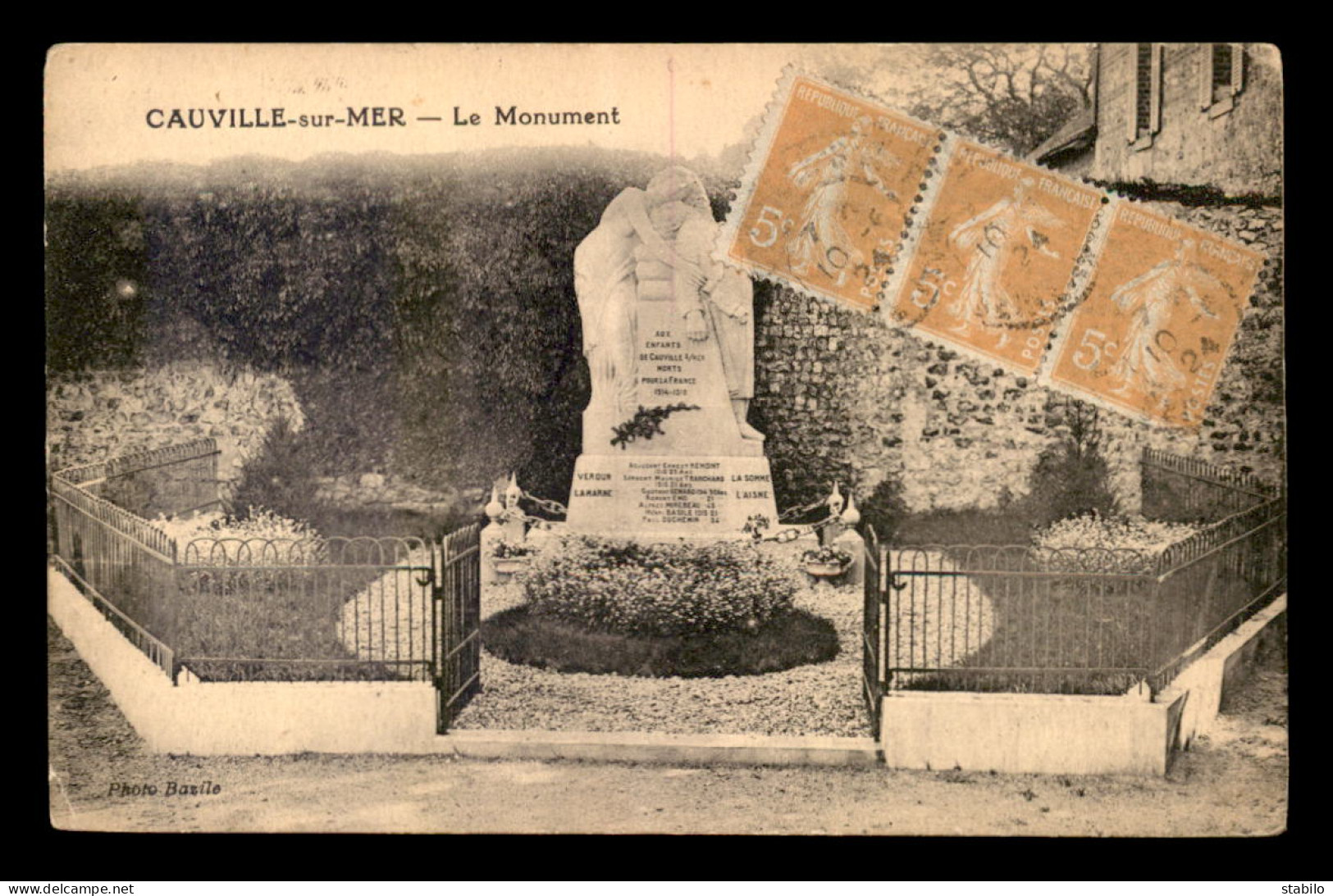 14 - CAUVILLE-SUR-MER - LE MONUMENT AUX MORTS - Sonstige & Ohne Zuordnung