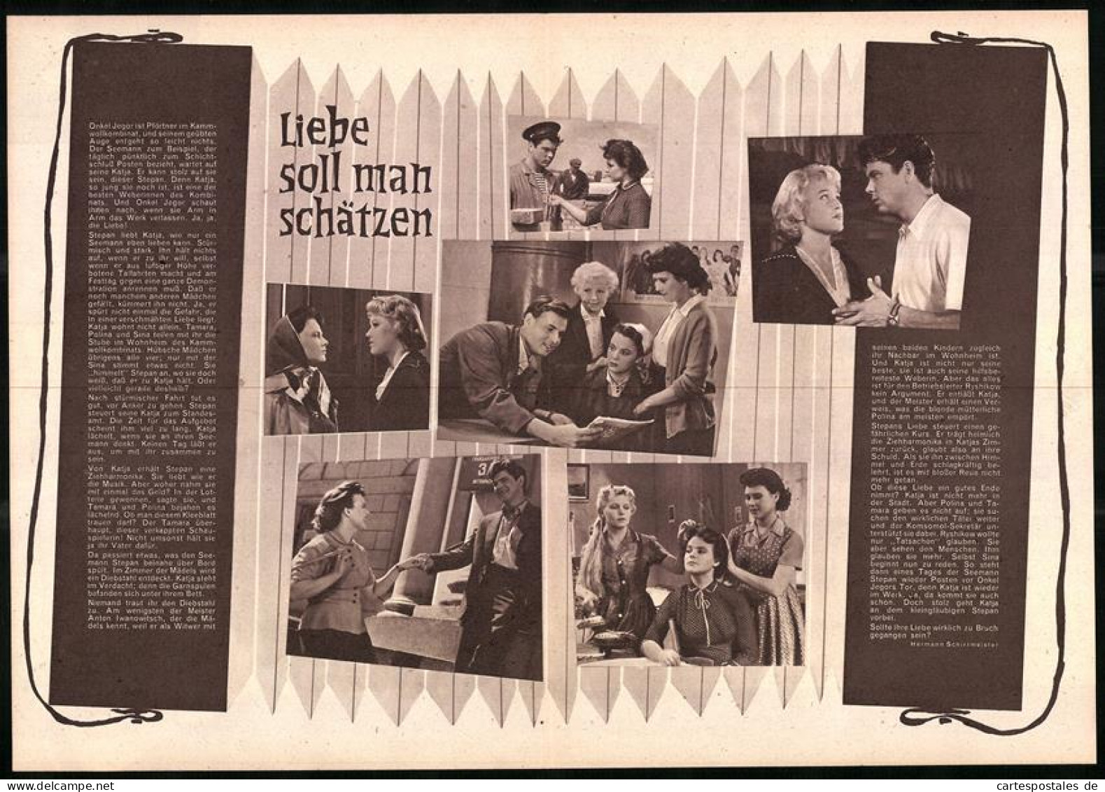 Filmprogramm PFP Nr. 65 /60, Liebe Soll Man Schätzen, Nina Iwanowa, Eduard Bredun, Regie: Sergej Sploschnow  - Revistas