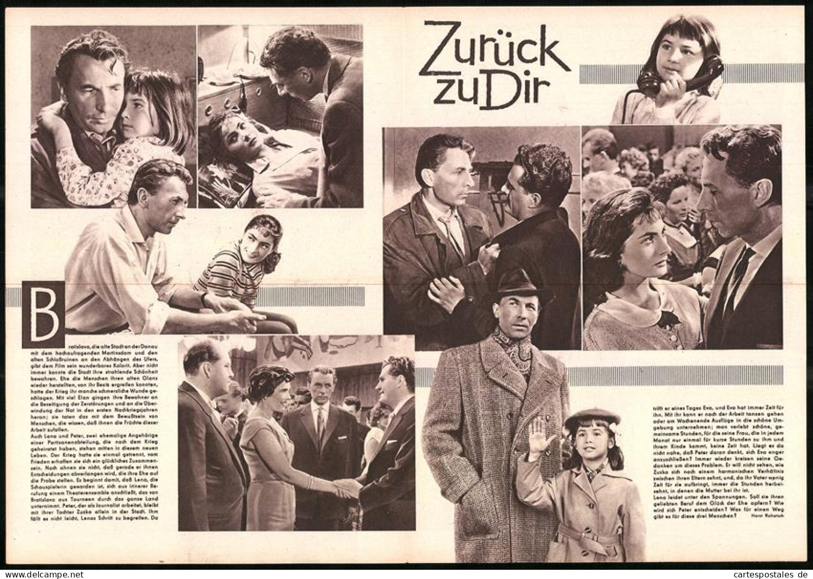 Filmprogramm PFP Nr. 81 /59, Zurück Zu Dir, Jela Tucna-Lukesova, Ladislav Chudik, Regie: Frantisek Kudlac  - Revistas