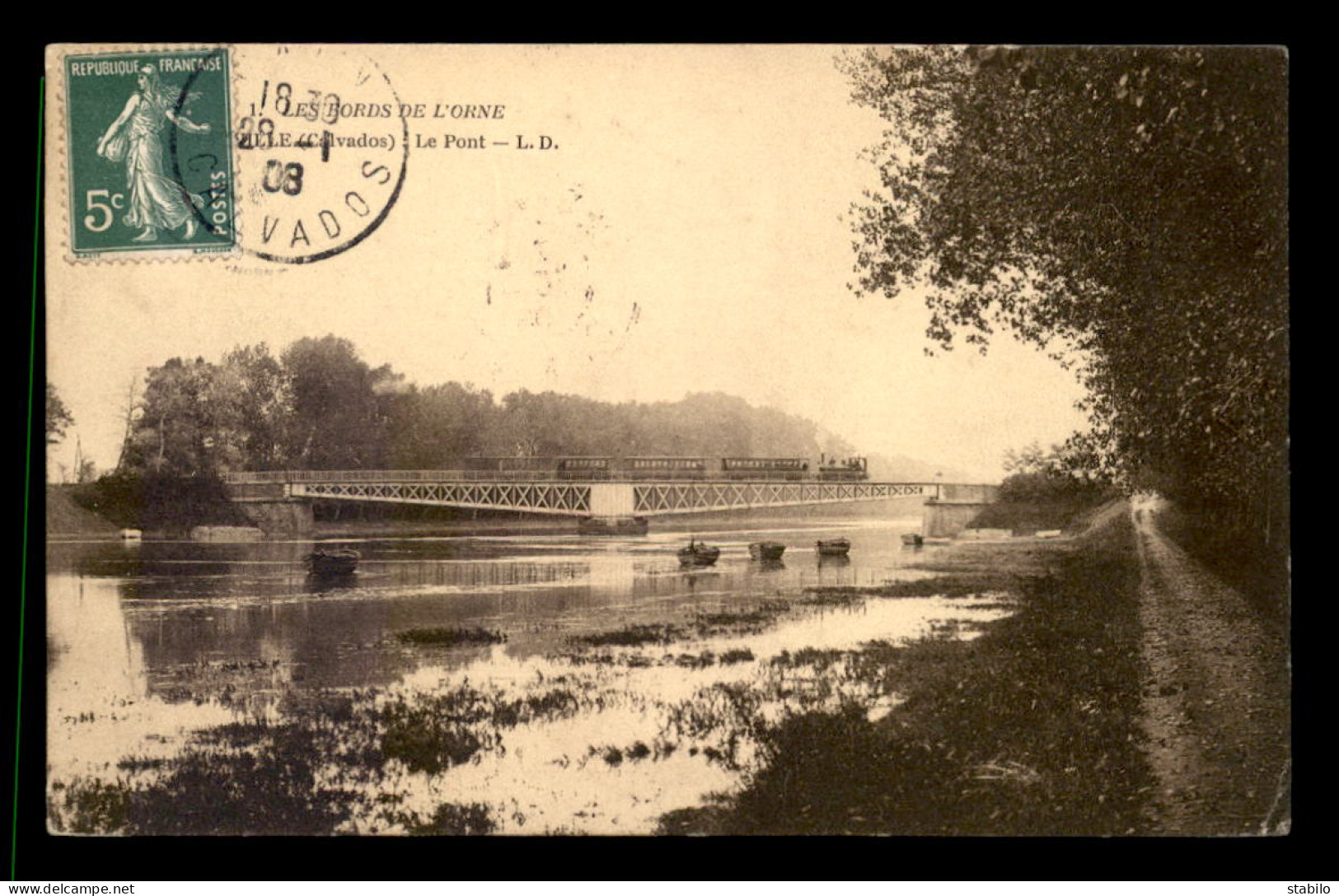 14 - RANVILLE - TRAIN SUR LE PONT DE CHEMIN DE FER - Sonstige & Ohne Zuordnung