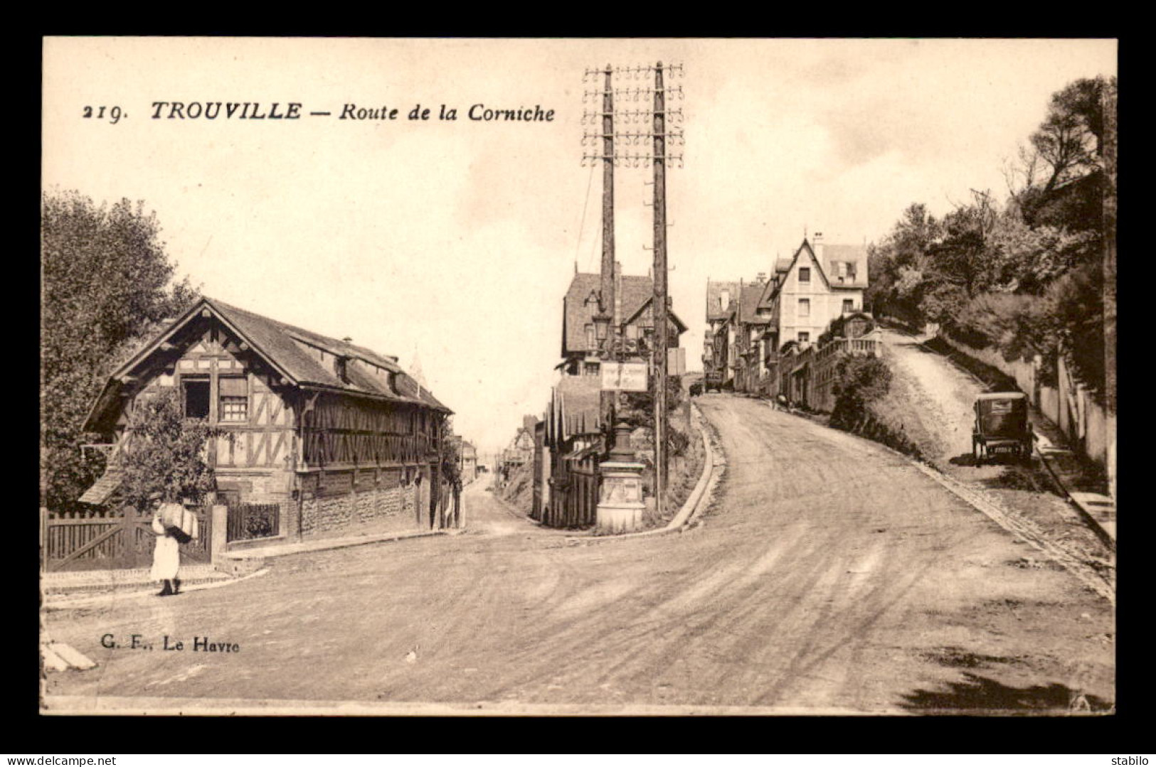 14 - TROUVILLE - ROUTE DE LA CORNICHE - Trouville