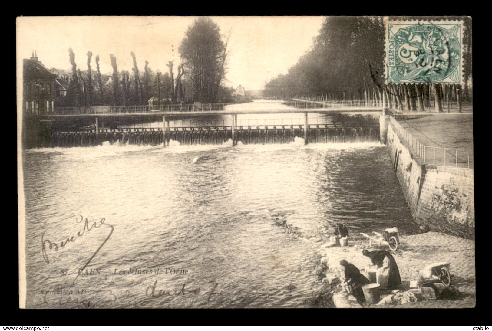 14 - CAEN - LES ECLUSES DE L'ORNE - LAVANDIERES - LAVEUSES - LESSIVE - Caen