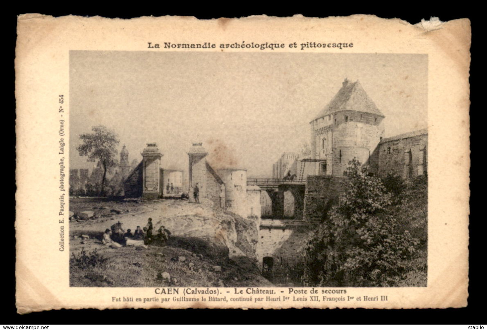 14 - CAEN - GRAVURE - LE CHATEAU - VOIR ETAT - Caen