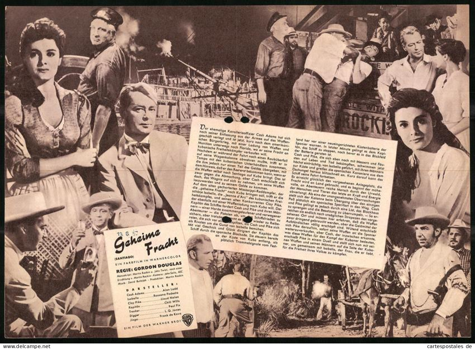 Filmprogramm IFB Nr. 3546, Geheime Fracht, Alan Ladd, Rossana Podesta, Regie: Gordon Douglas  - Magazines