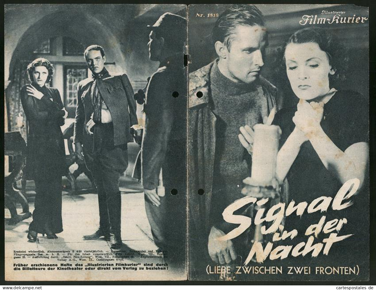 Filmprogramm IFK Nr. 1818, Signal In Der Nacht, Sybille Schmitz, Inge List, Regie: Richard Schneider-Edenkoben  - Zeitschriften