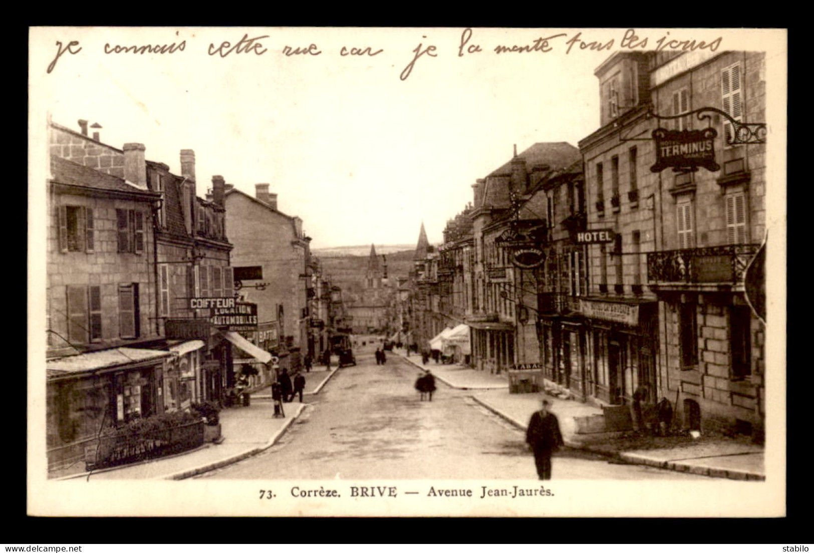 19 - BRIVE - AVENUE JEAN JAURES - HOTEL TERMINUS - HOTEL DE LA GARE - Brive La Gaillarde