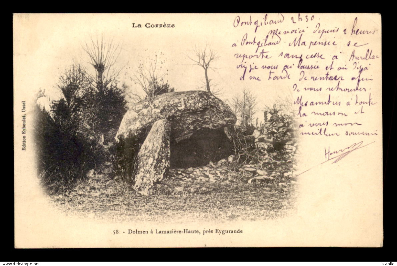 19 - LAMAZIERE-HAUTE - DOLMEN - Autres & Non Classés