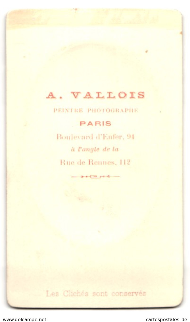 Photo A. Vallois, Paris, Rue De Rennes 112, älterer Herr Im Portrait De  - Anonyme Personen