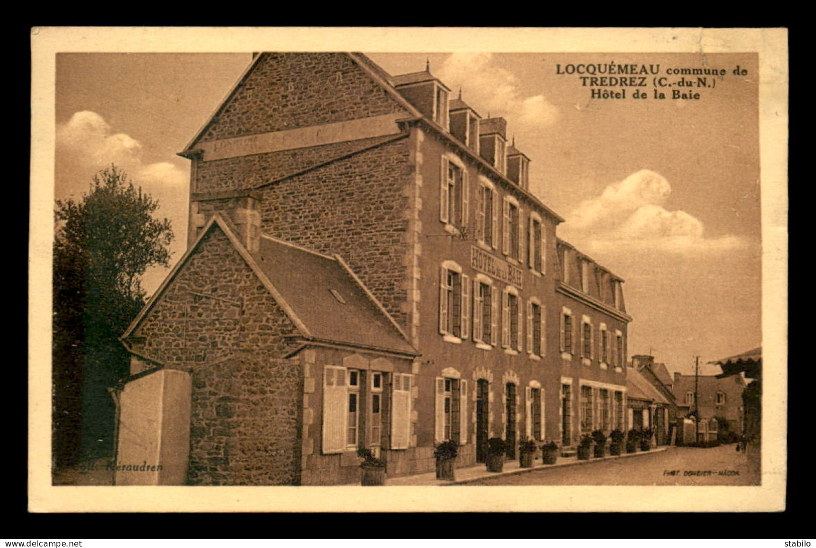 22 - LOCQUEMEAU - TREDREZ - HOTEL DE LA BAIE - Andere & Zonder Classificatie